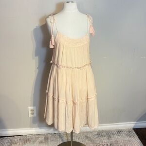 Jackson Rowe Peach Dress with Tassels